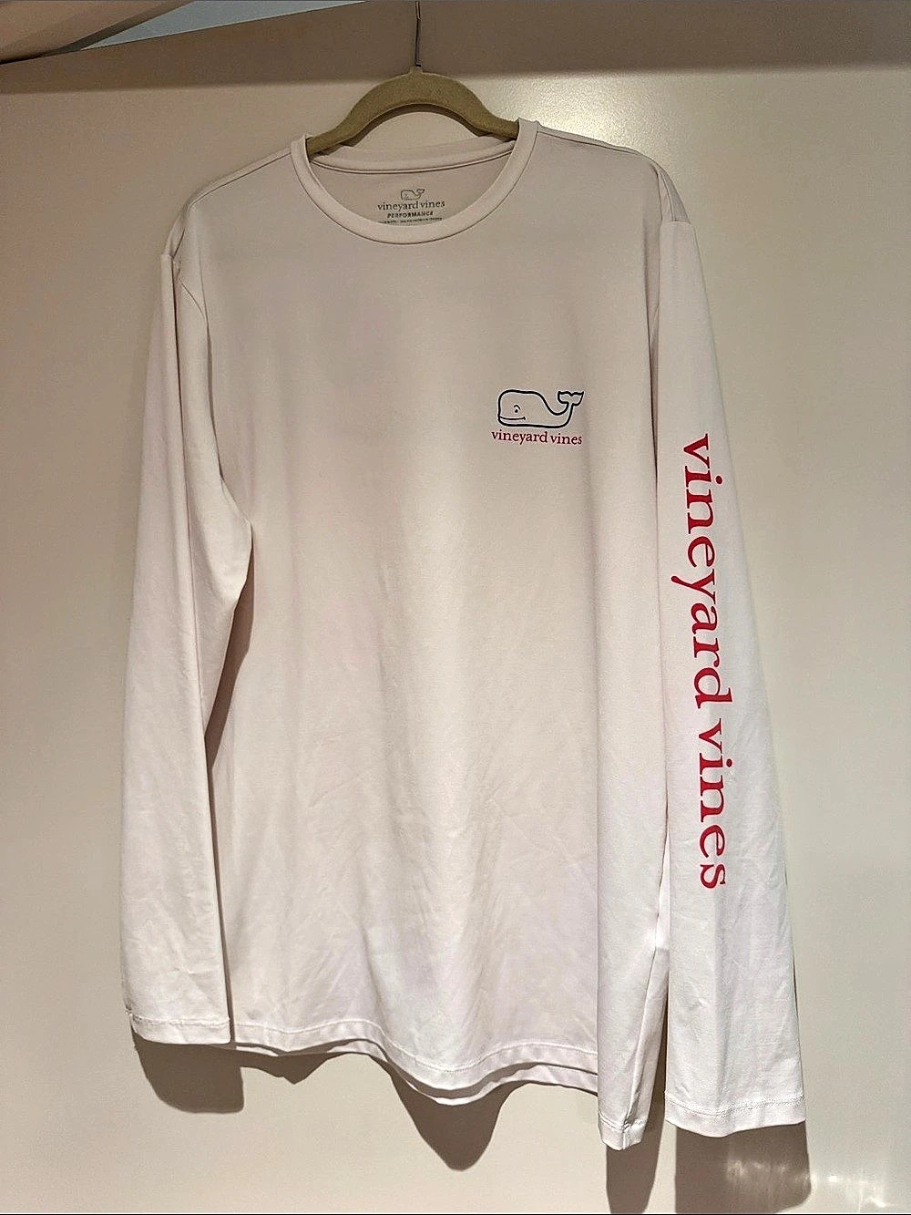 vineyard vines Performance Long Sleeve Tee Long Sleeve Tee White Large Like New